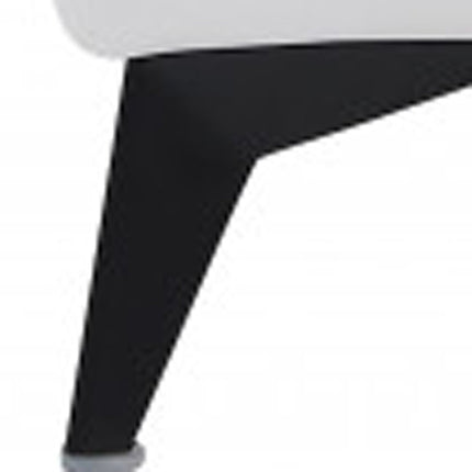 41" White Italian Leather Power Recliner Chair HomeRoots