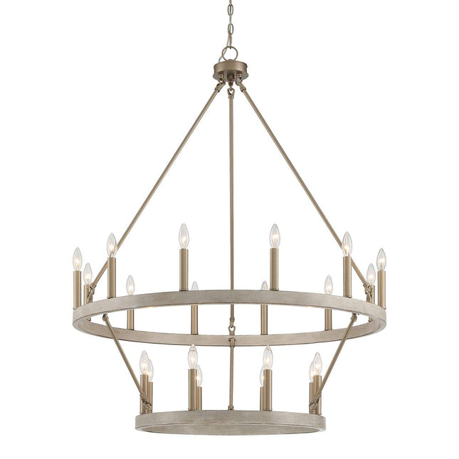 Brass Candle Style Multi Light Metal Dimmable Chandelier HomeRoots