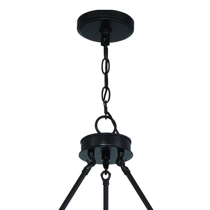 Black And White Candle Style Multi Light Metal Dimmable Chandelier