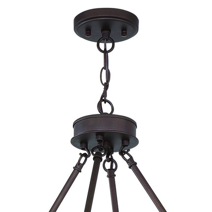 Bronze Candle Style Twelve Light Metal Dimmable Chandelier HomeRoots