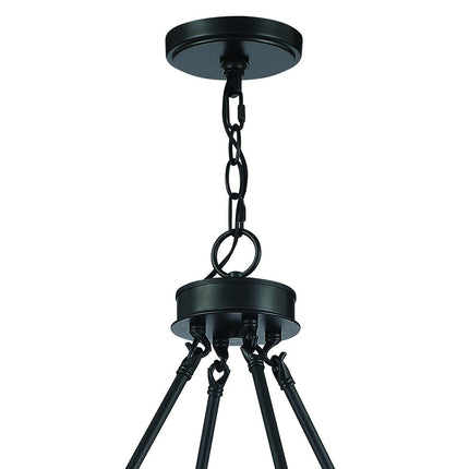 Black And White Candle Style Multi Light Metal Dimmable Chandelier HomeRoots