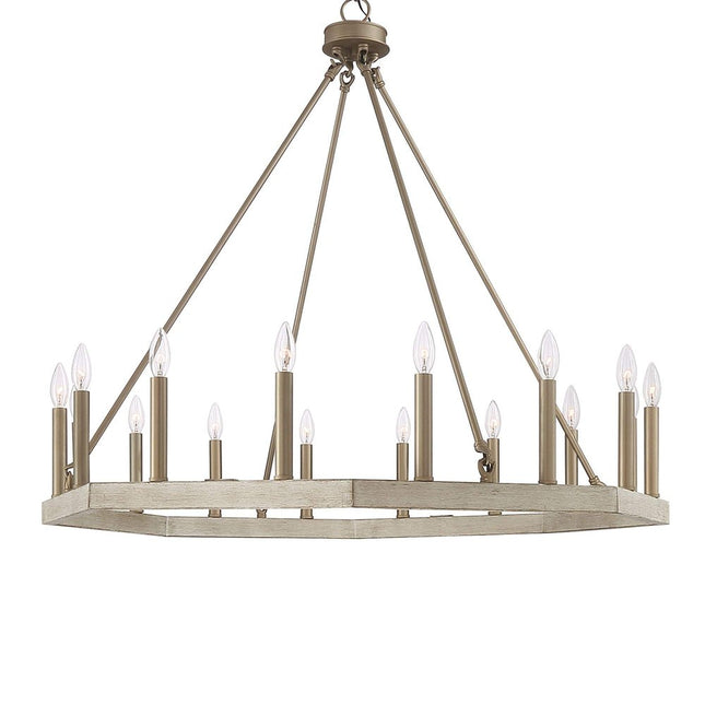 Brass Candle Style Multi Light Metal Dimmable Chandelier HomeRoots