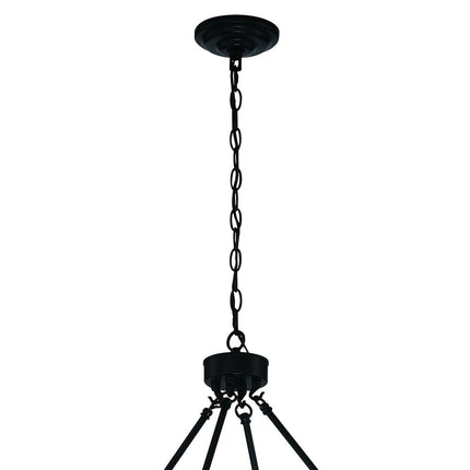 Black Candle Style Twelve Light Metal Dimmable Chandelier HomeRoots