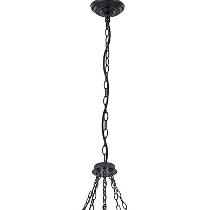 Brown And Black Candle Style Multi Light Metal Dimmable Chandelier HomeRoots