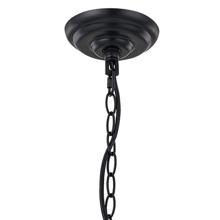 Brown And Black Candle Style Multi Light Metal Dimmable Chandelier HomeRoots