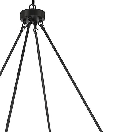 Black And Gold Candle Style Multi Light Metal Dimmable Chandelier HomeRoots