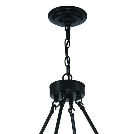 Black And Gold Candle Style Multi Light Metal Dimmable Chandelier