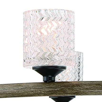 Black Candle Style Twelve Light Metal Dimmable Chandelier With White Shades