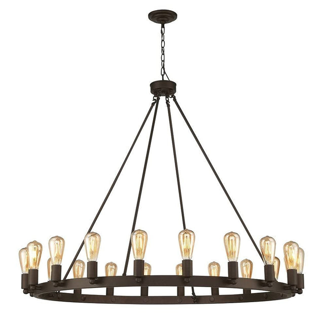 Bronze Candle Style Multi Light Metal Dimmable Chandelier HomeRoots