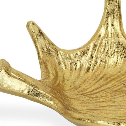 10" Gold Antler Cast Iron Vanity Tray HomeRoots
