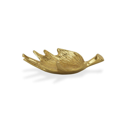 10" Gold Antler Cast Iron Vanity Tray HomeRoots