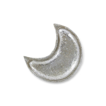 7" Silver Crescent Cast Iron Vanity Tray HomeRoots