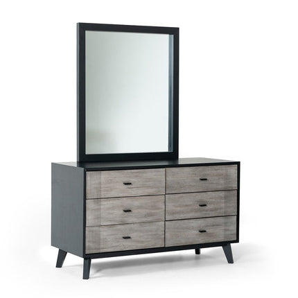 40" Black Wood Framed Dresser Mirror HomeRoots