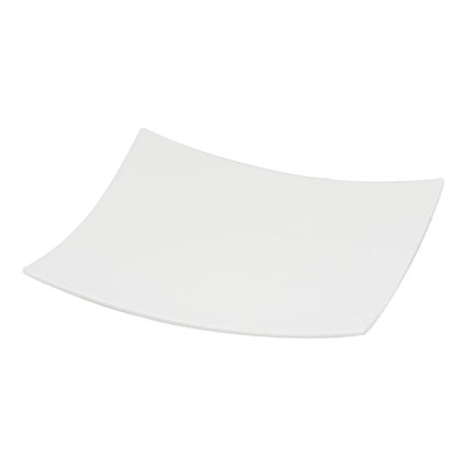 White Six Piece Square Bone China Service For Six Salad Plate Set HomeRoots