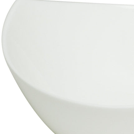 White Six Piece Triangle Bone China Service For Six Bowl Set HomeRoots