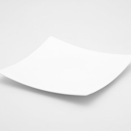 White Six Piece Square Bone China Service For Six Bread and Butter Set HomeRoots
