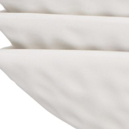 White Six Piece Pebbled Porcelain Service For Six Bowl Set
