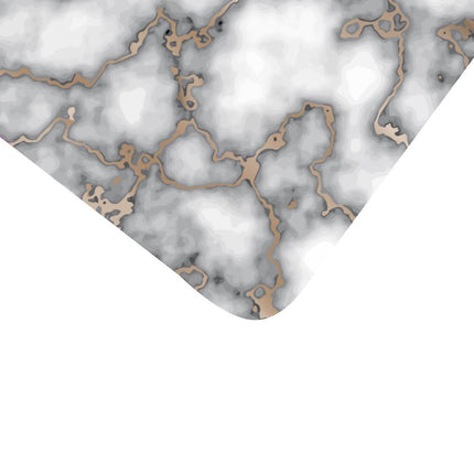 12" X 18" Gray And Gold Abstract Agglomerated cork Placemats HomeRoots