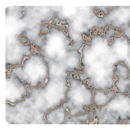 12" X 18" Gray And Gold Abstract Agglomerated cork Placemats HomeRoots