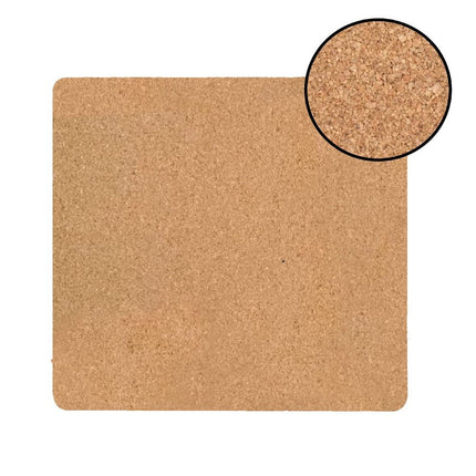 15" X 15" Gray And Gold Abstract Agglomerated cork Square Placemats HomeRoots