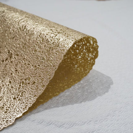 18" Set of Four Gold Vinyl Placemats