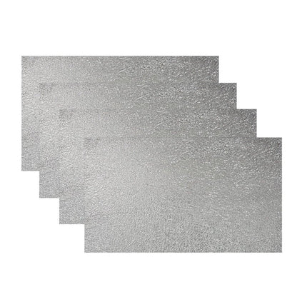 18" Set of Four Silver Vinyl Placemats