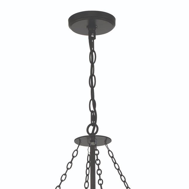 Black And Gold Candle Style Multi Light Metal Dimmable Chandelier HomeRoots