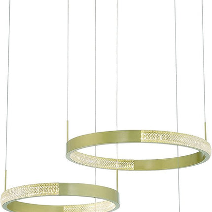 Gold Candle Style Three Light Metal LED Dimmable Chandelier HomeRoots