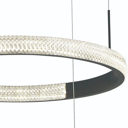 Black Candle Style Three Light Metal LED Dimmable Chandelier HomeRoots
