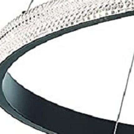 Black Candle Style Four Light Metal LED Dimmable Chandelier HomeRoots