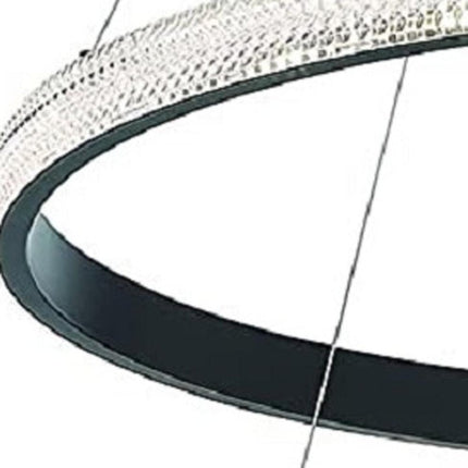 Black Candle Style Four Light Metal LED Dimmable Chandelier HomeRoots