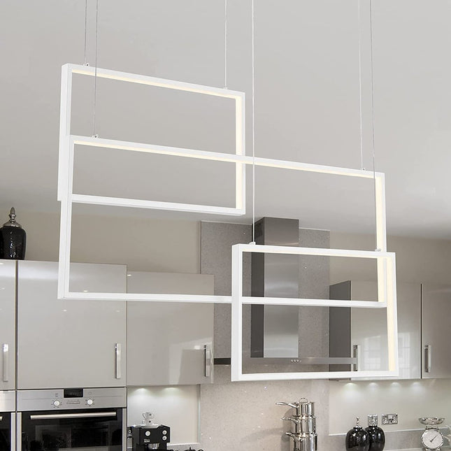 White Candle Style Three Light Metal LED Dimmable Chandelier HomeRoots