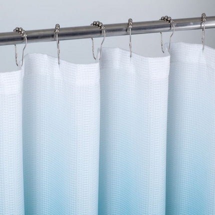 72" White And Blue Ombre Shower Curtain HomeRoots