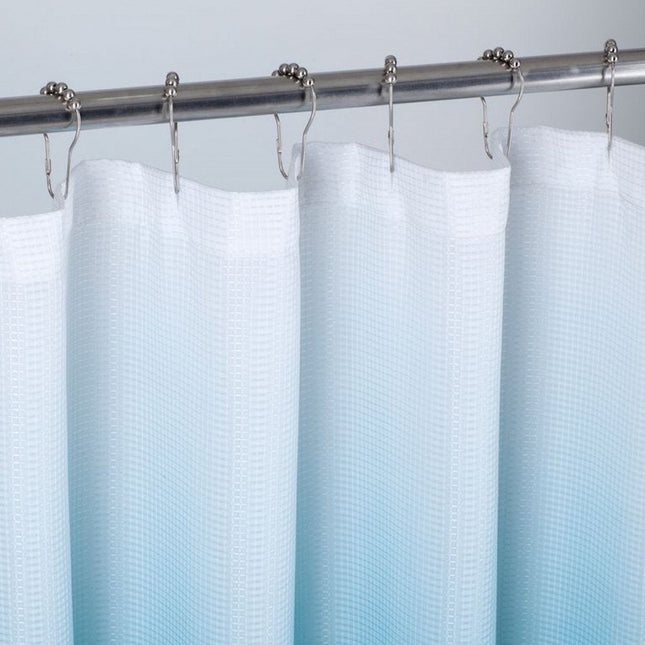 72" White And Blue Ombre Shower Curtain HomeRoots