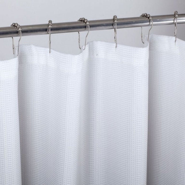 72" White And Black Ombre Shower Curtain HomeRoots