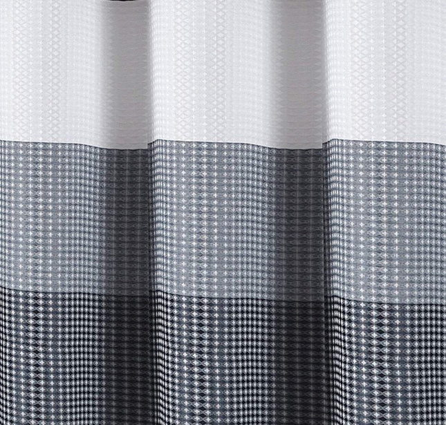72" White And Blue Striped Shower Curtain HomeRoots