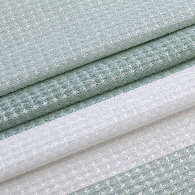72" White And Green Striped Shower Curtain HomeRoots