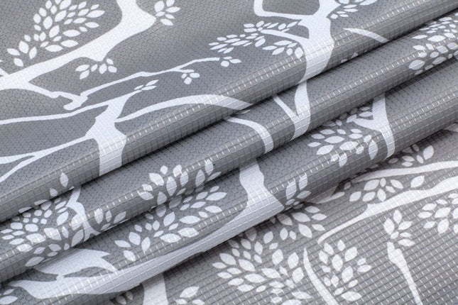 72" Gray And White Bird Shower Curtain HomeRoots