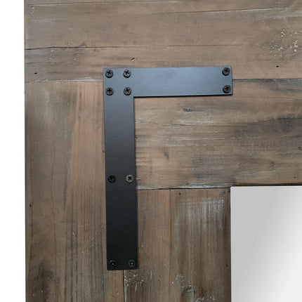 75" Brown Wood Framed Leaning Accent Mirror HomeRoots