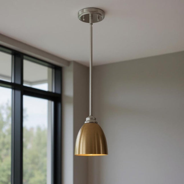 Gold Kitchen Island Metal Dimmable Chandelier With Gold Shades HomeRoots