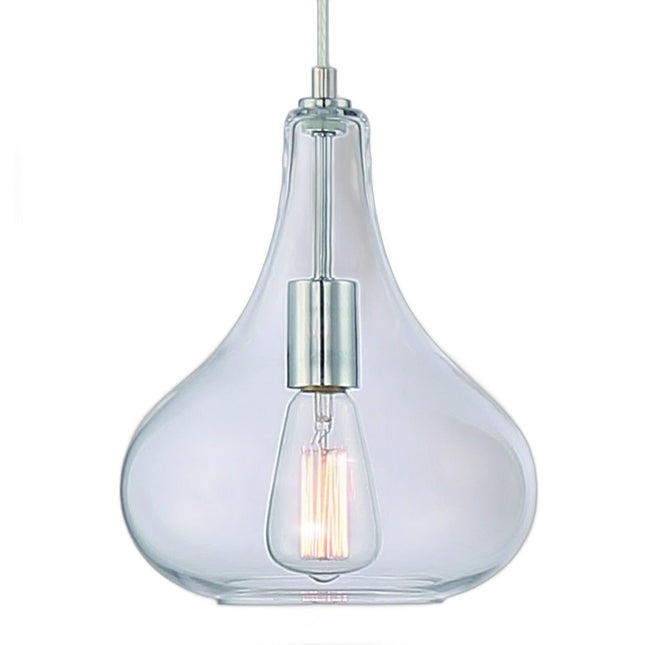 Silver Candle Style Metal Dimmable Chandelier With Clear Shades HomeRoots