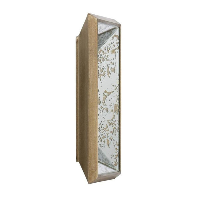 12" Silver Metal Framed Antiqued Glass Accent Mirror HomeRoots