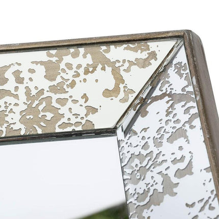 15" Square Vintage Style Wall Mounted Accent Mirror HomeRoots