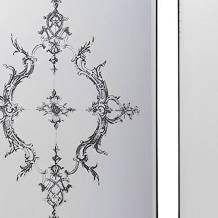 Set of Six Decorative Antiqued Glass Black Metal Framed Mirror Set HomeRoots