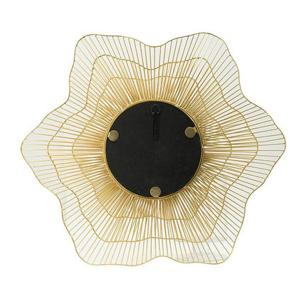 27" Gold Floral Sunburst Iron Framed Accent Mirror