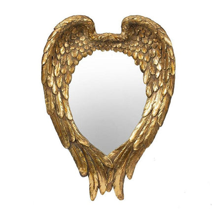 22" Gold Heart Resin Framed Accent Mirror HomeRoots