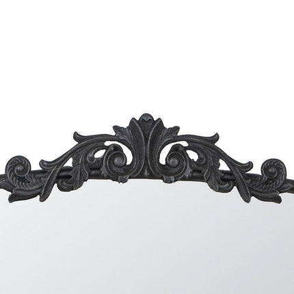 31" Black Arch Iron Framed Accent Mirror HomeRoots