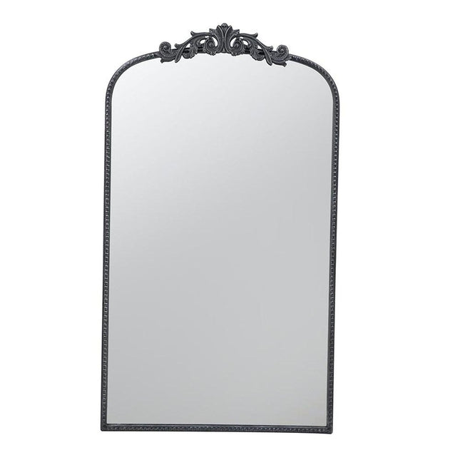 42" Black Arch Iron Framed Accent Mirror HomeRoots