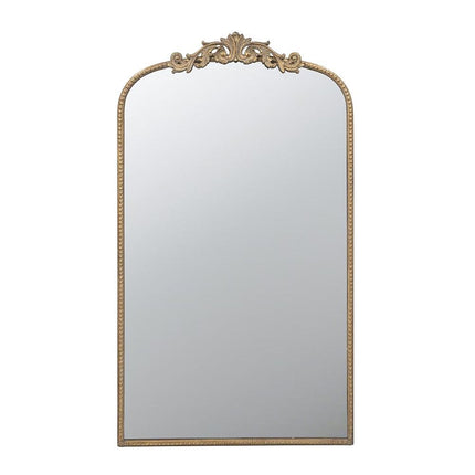 42" Gold Arch Iron Framed Accent Mirror HomeRoots