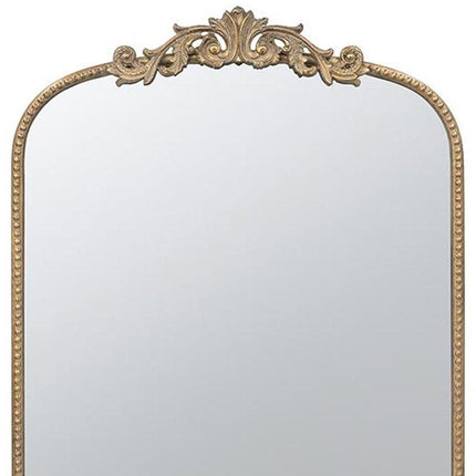42" Gold Arch Iron Framed Accent Mirror HomeRoots